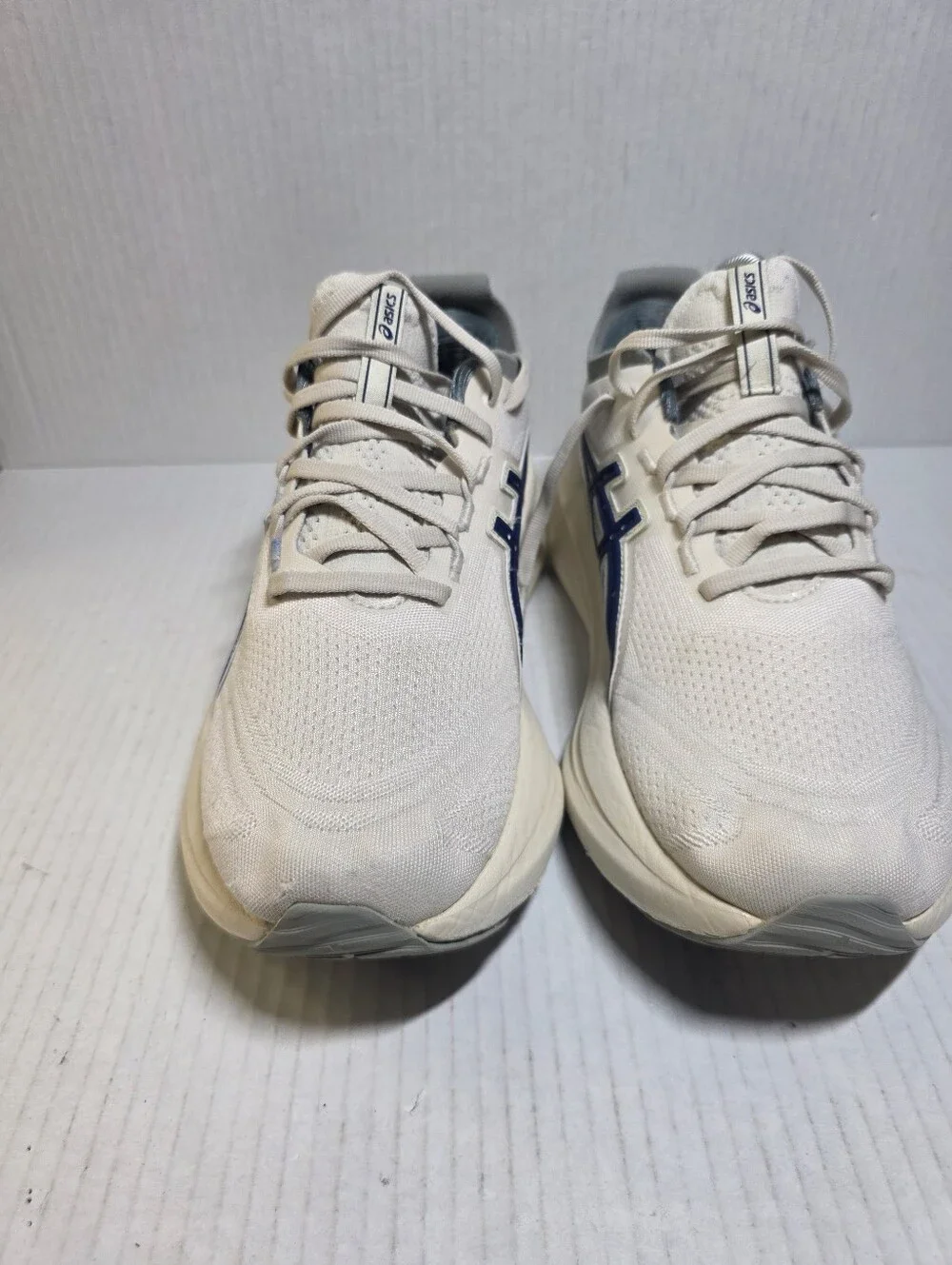 Asics Gel Nimbus 27 Running Shoes Sneaker Women's Size 9 White Blue 1012B812